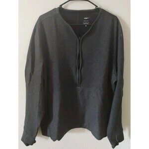 Nike Yoga Dri Fit Top Gray SZ XL Half Zip